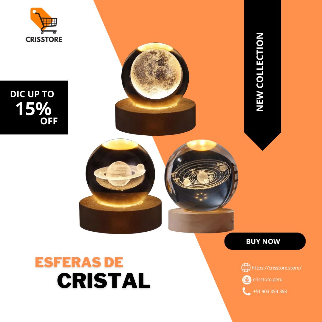 ESFERAS DE CRISTAL 3D